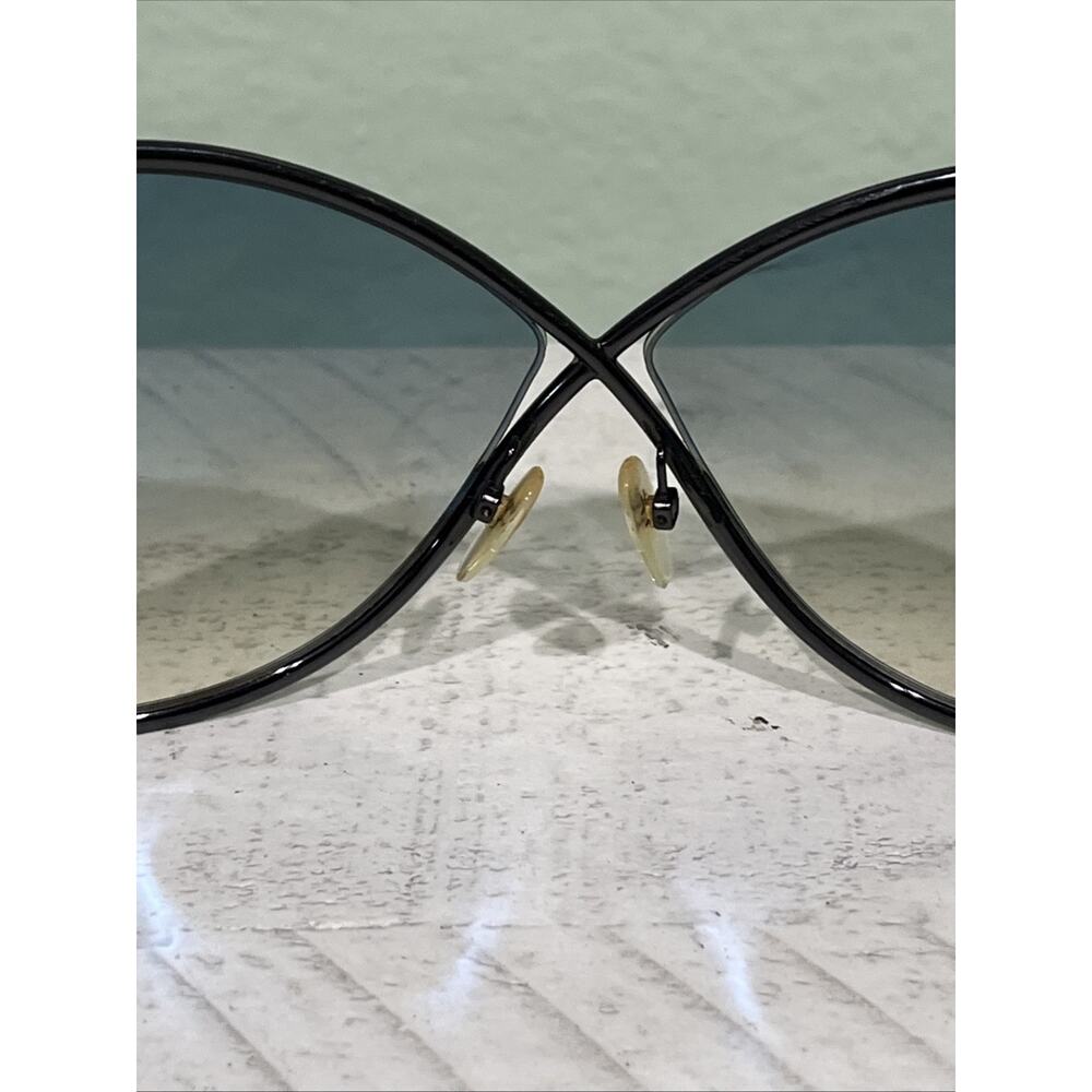 Tom Ford Miranda TF130 08B Oversized Black Metal Sunglasses Gradient UV400 - Picture 8 of 16